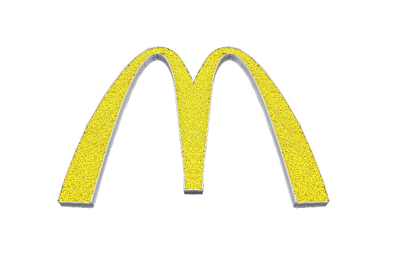McDonald Logo mit AluDesign